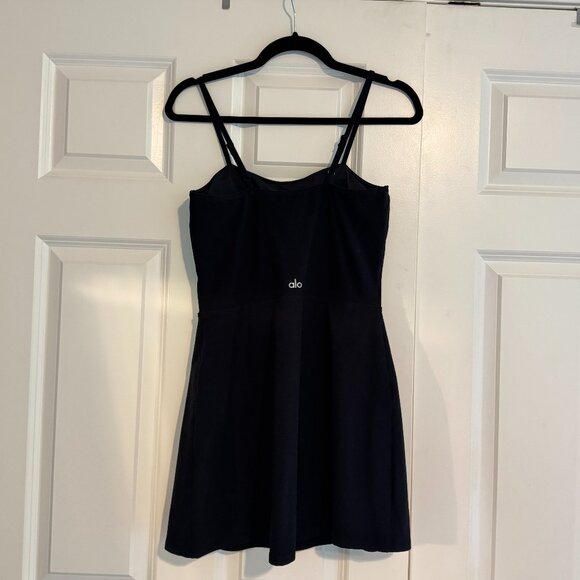 Alo Soft Courtside Tennis Dress Black Sz M - Picture 6 of 7